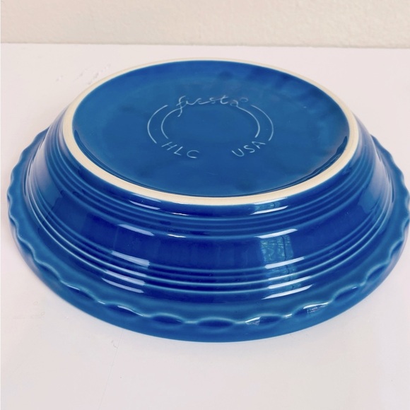 Homer Laughlin Cobalt Blue Fiesta Deep Dish Pie Baker 10” - Picture 5 of 5